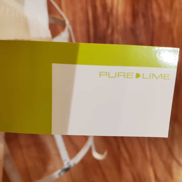 Pure Lime White Support Bra 0092 Sz 30B - Picture 5 of 6